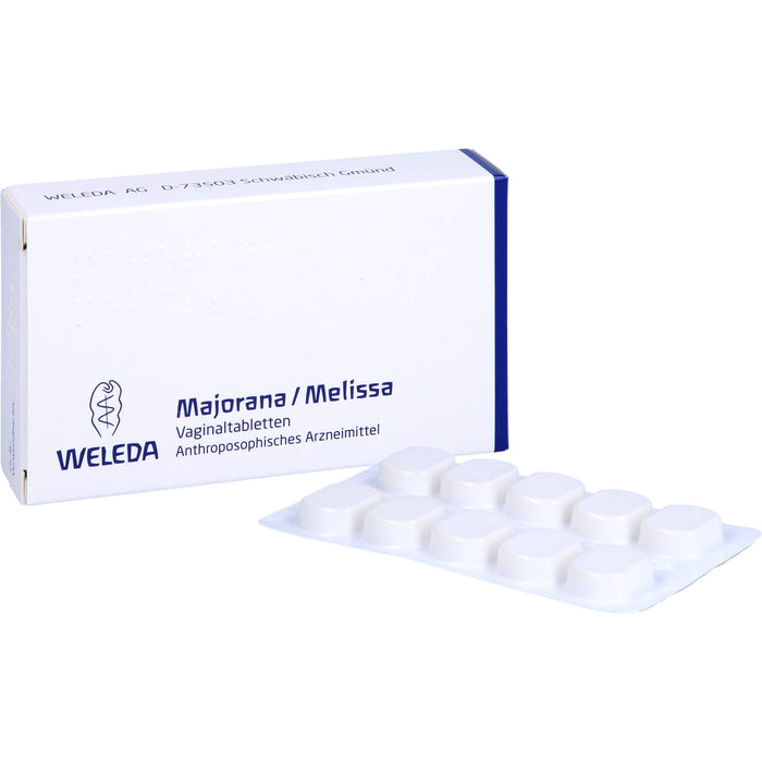 WELEDA Majorana / Melissa Vaginaltabletten, 10 St. Tabletten