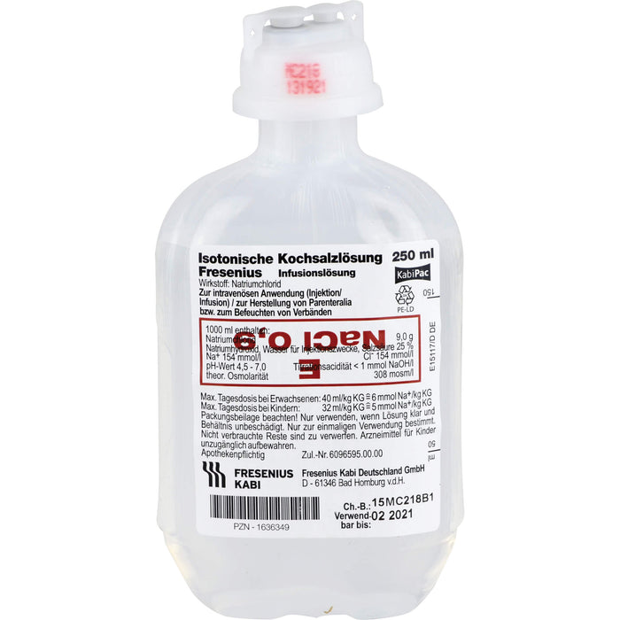 Isotonische Kochsalzlösung Fresenius Infusionslösung, 250 ml Lösung