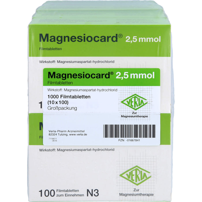 Magnesiocard 2,5 mmol, Filmtbl., 10X100 St FTA