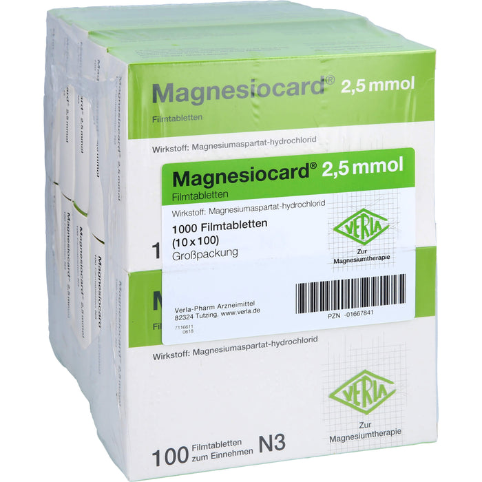 Magnesiocard 2,5 mmol, Filmtbl., 10X100 St FTA