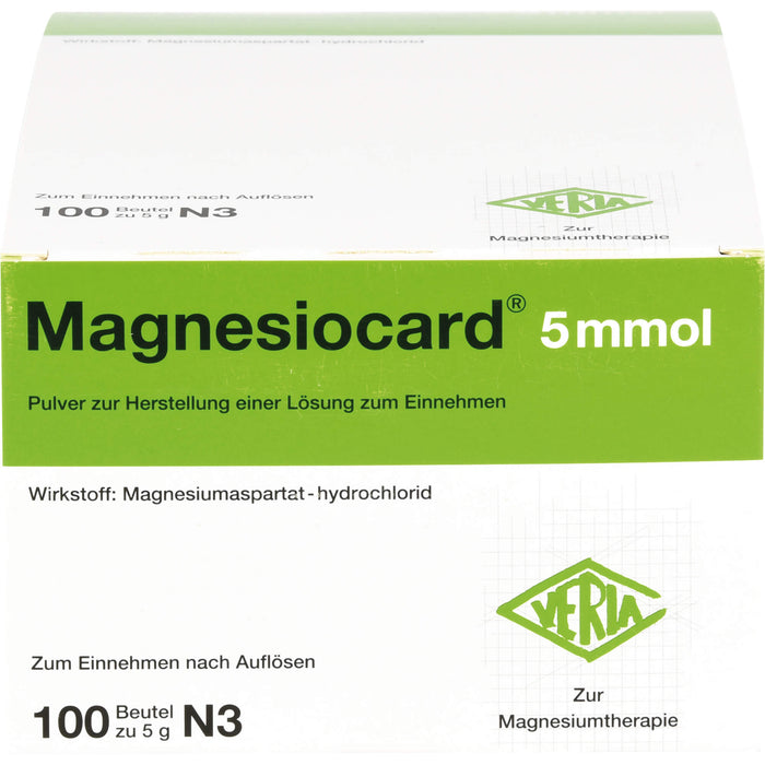 Magnesiocard 5 mmol Pulver bei Magnesiummangel, 100 St. Beutel