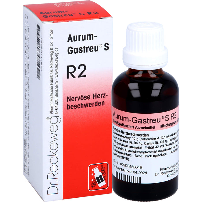 Aurum-Gastreu S R2 Tropfen nervöse Herzbeschwerden, 50 ml Lösung