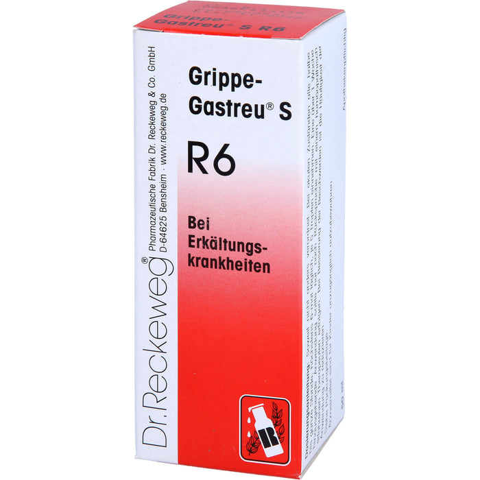 Dr.Reckeweg Grippe-Gastreu S R6 Tropfen bei Erkältungskrankheiten, 50 ml Lösung