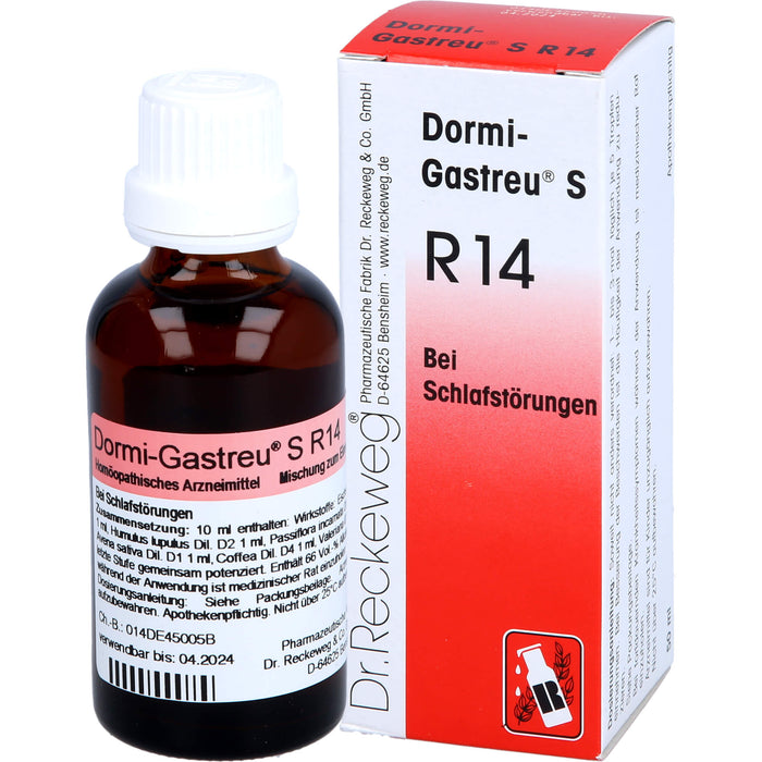 Dr. Reckeweg Dormi-Gastreu S R14 Tropfen bei Schlafstörungen, 50 ml Lösung