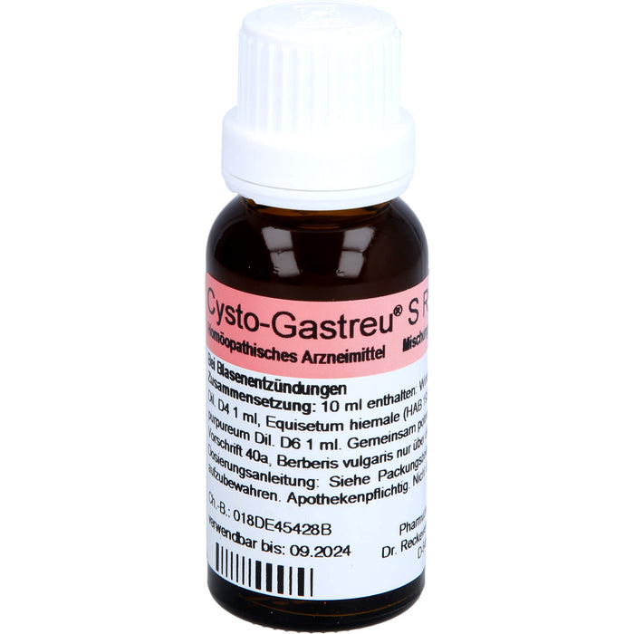 Dr.Reckeweg Cysto-Gastreu S R18 Tropfen bei Blasenentzündungen, 22 ml Lösung