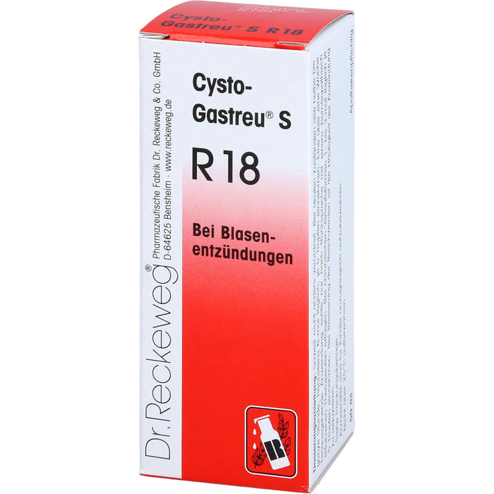Cysto-Gastreu S R 18 Mischung bei Blasenentzündungen, 50 ml Lösung