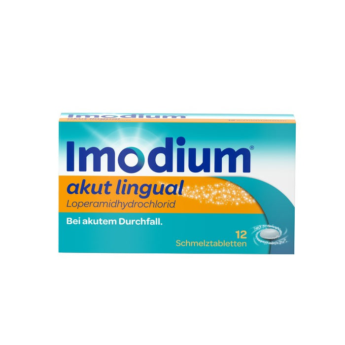 Imodium akut lingual Schmelztabletten bei akutem Durchfall, 12 St. Tabletten