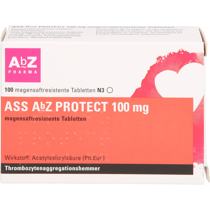 ASS AbZ Protect 100 mg Tabletten, 100 St. Tabletten