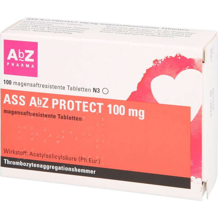 ASS AbZ Protect 100 mg Tabletten, 100 St. Tabletten