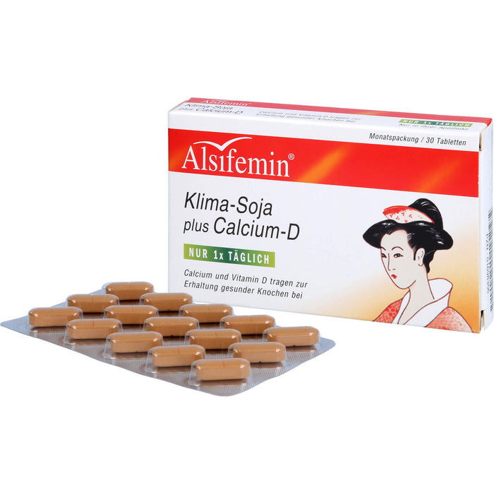 Alsifemin Klima-Soja plus Calcium-D Tabletten, 30 St. Tabletten