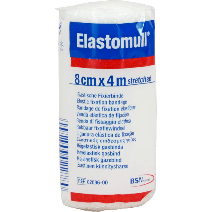 Elastomull 4 m x 8 cm elastische Fixierbinde, 1 St. Binde