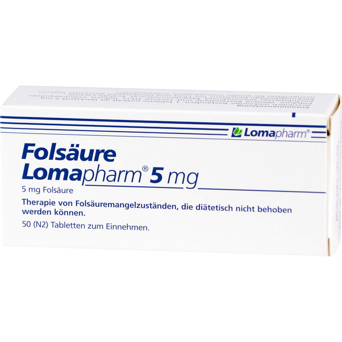 Folsäure Lomapharm 5 mg, 50 St TAB