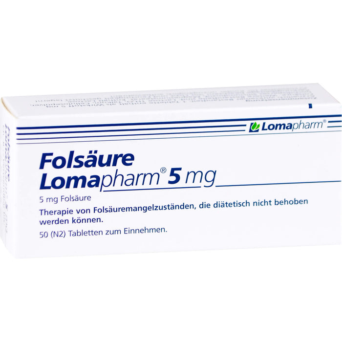 Folsäure Lomapharm 5 mg, 50 St TAB