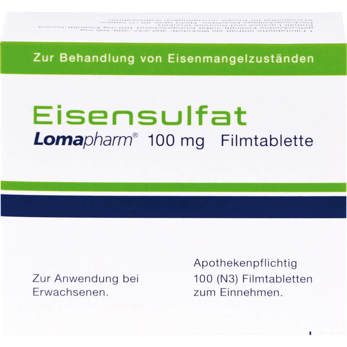 Eisensulfat Lomapharm 100 mg, 100 St. Tabletten