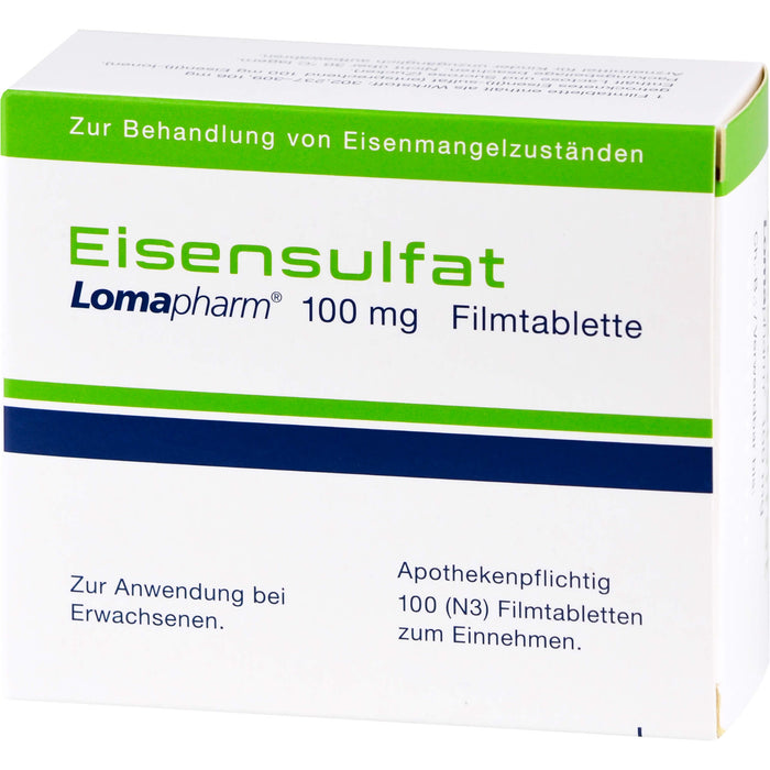 Eisensulfat Lomapharm 100 mg, 100 St. Tabletten
