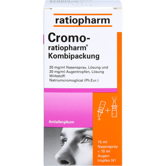 Cromo-ratiopharm Kombipackung Nasenspray + Augentropfen Antiallergikum, 1 St. Kombipackung
