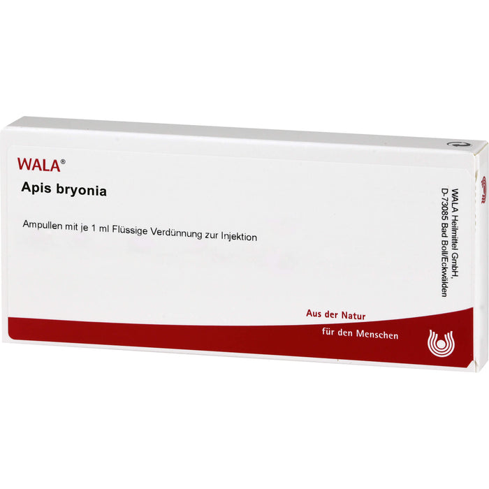 Apis/Bryonia, Flüssige Verdünnung zur Injektion, Wala, 10X1 ml AMP