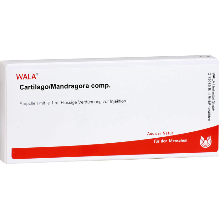 WALA Cartilago/Mandragora comp. Ampullen, 10 St. Ampullen