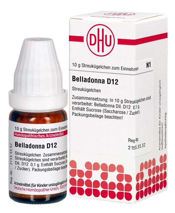 DHU Belladonna D12 Streukügelchen, 10 g Globuli