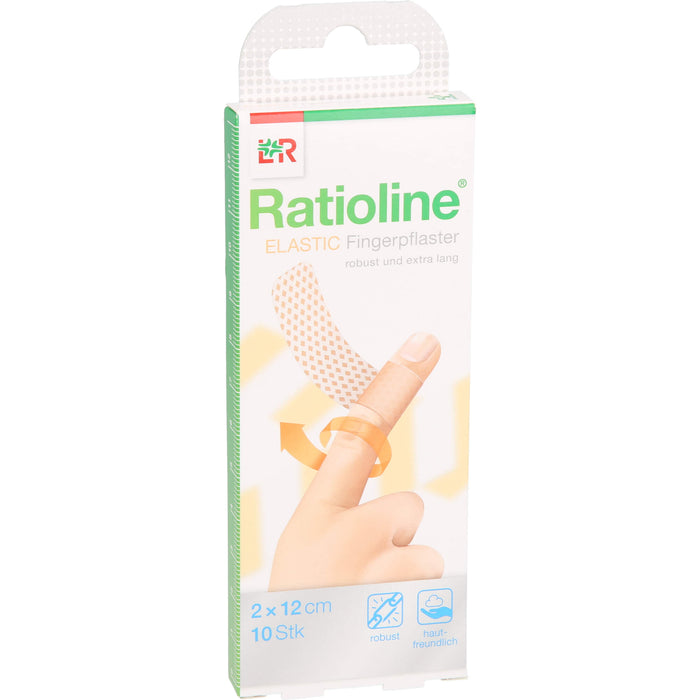 Ratioline elastic  2 x 12cm Fingerverband, 10 St. Wundauflagen