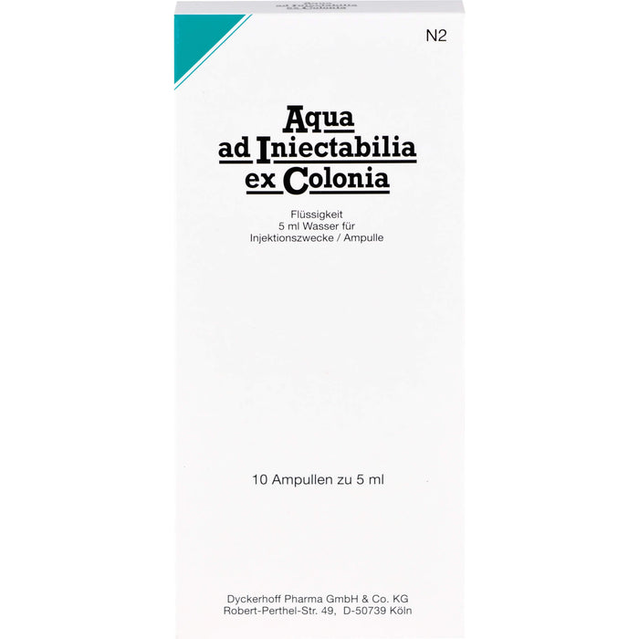 Aqua ad Iniectabilia ex Colonia Amp., 5ml, 10X5 ml AMP