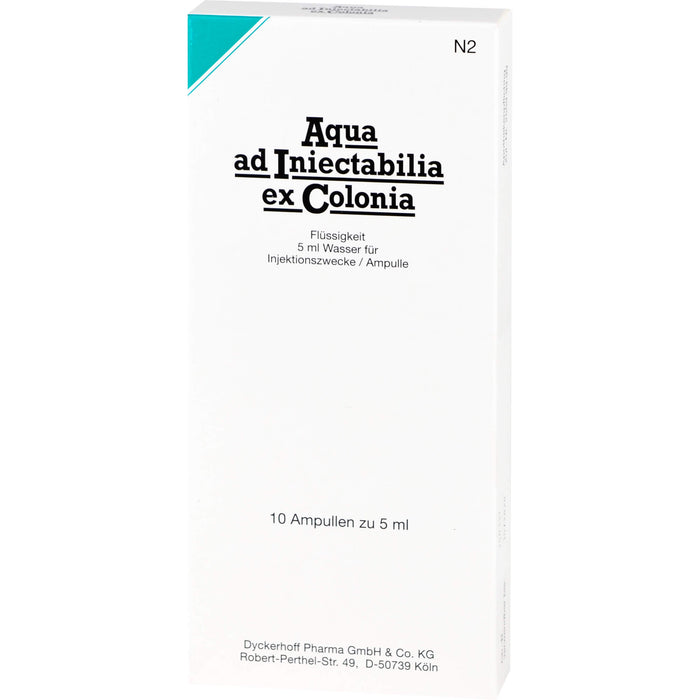 Aqua ad Iniectabilia ex Colonia Amp., 5ml, 10X5 ml AMP