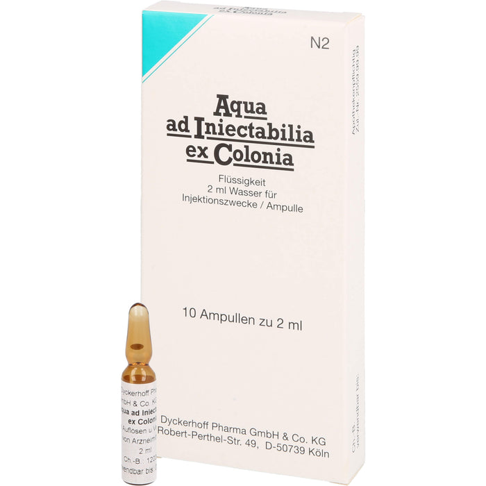 Aqua ad Iniectabilia ex Colonia Amp., 2ml, 10 ml Lösung
