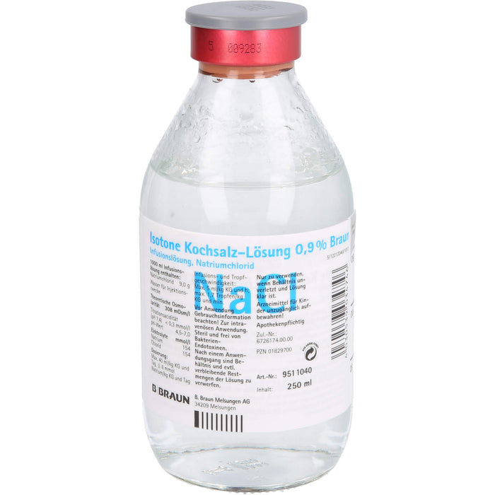 Kochsalz 0.9% Isoton Gl, 250 ml INF