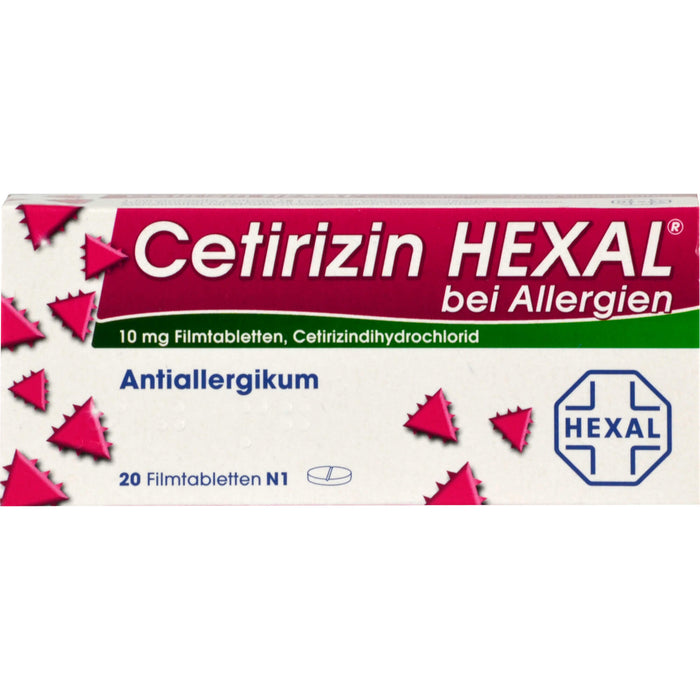 Cetirizin HEXAL Tabletten bei Allergien, 20 St. Tabletten