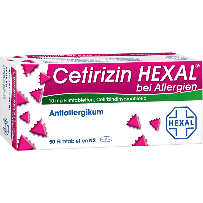 Cetirizin HEXAL Tabletten bei Allergien, 50 St. Tabletten