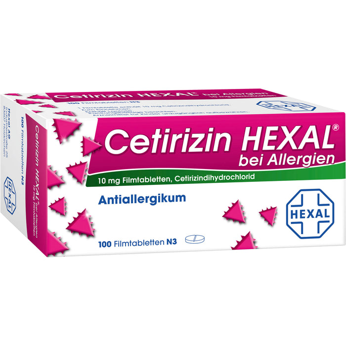Cetirizin HEXAL Tabletten bei Allergien, 100 St. Tabletten