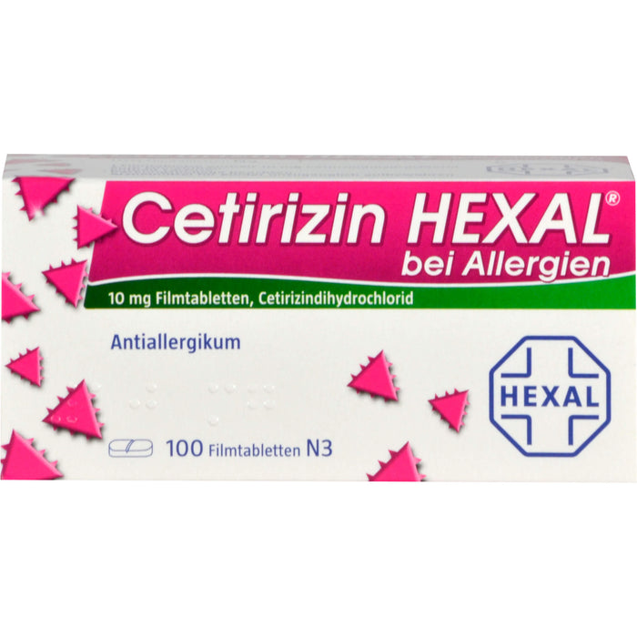 Cetirizin HEXAL Tabletten bei Allergien, 100 St. Tabletten