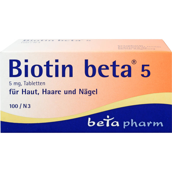 Biotin beta 5 Tabletten, 100 St. Tabletten
