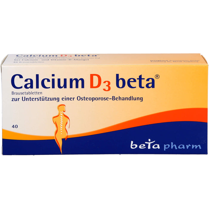 Calcium D3 beta Brausetabletten, 40 St. Tabletten