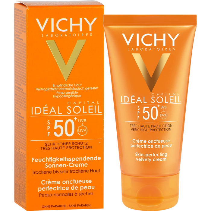 VICHY Idéal Soleil Feuchtigkeitsspendende Sonnen-Creme LSF 50+, 50 ml Creme