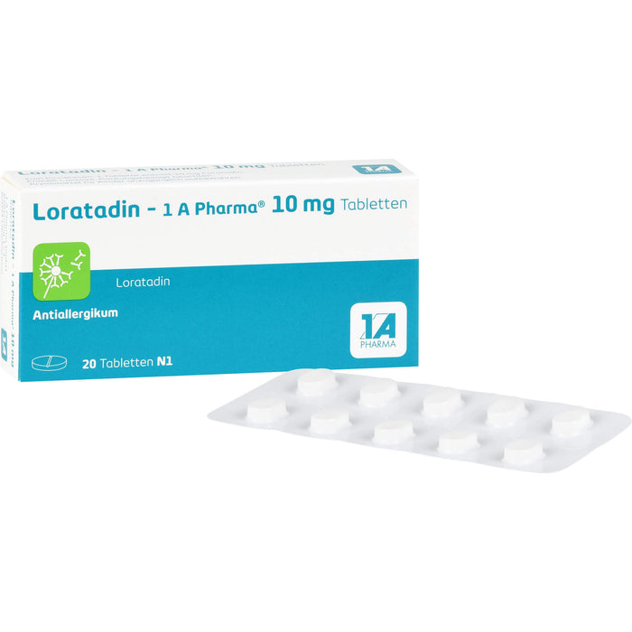 Loratadin - 1A Pharma 10 mg Tabletten Antiallergikum, 20 St. Tabletten