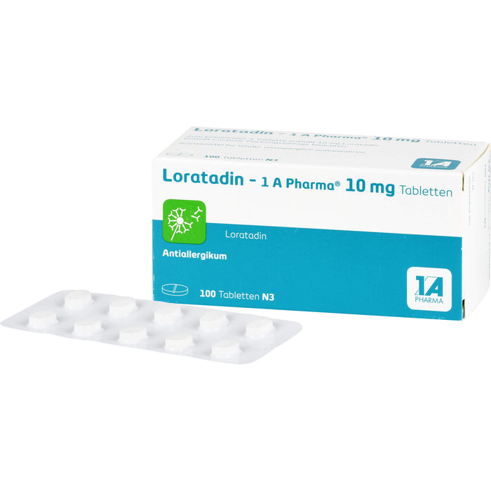 Loratadin - 1 A Pharma, 10 mg Tabletten, 100 St. Tabletten