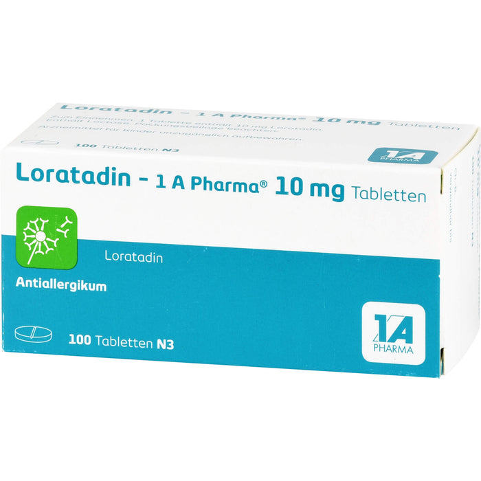 Loratadin - 1 A Pharma, 10 mg Tabletten, 100 St. Tabletten