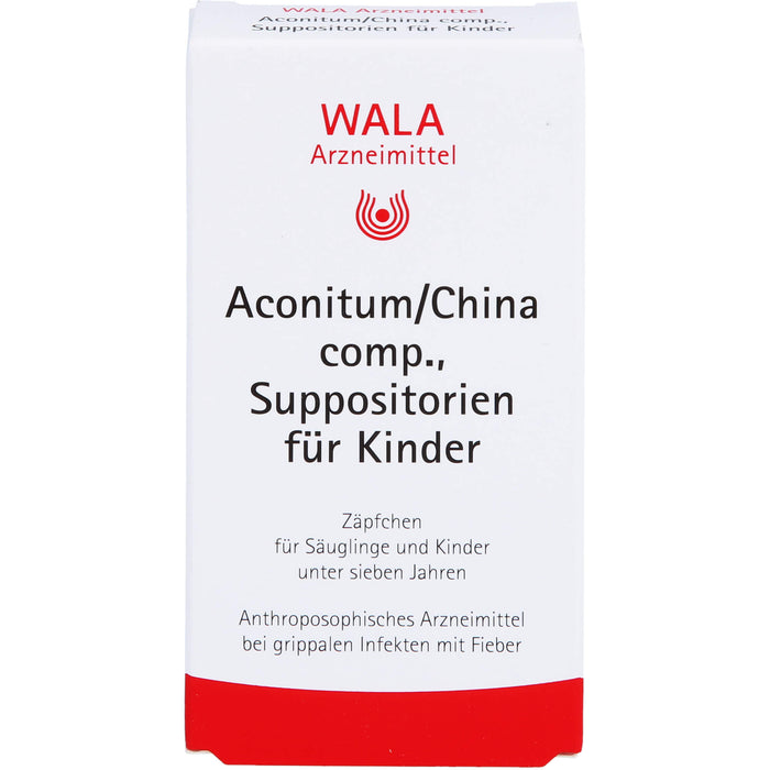 WALA Aconitum/China comp., Suppositorien für Kinder, 10 St. Zäpfchen