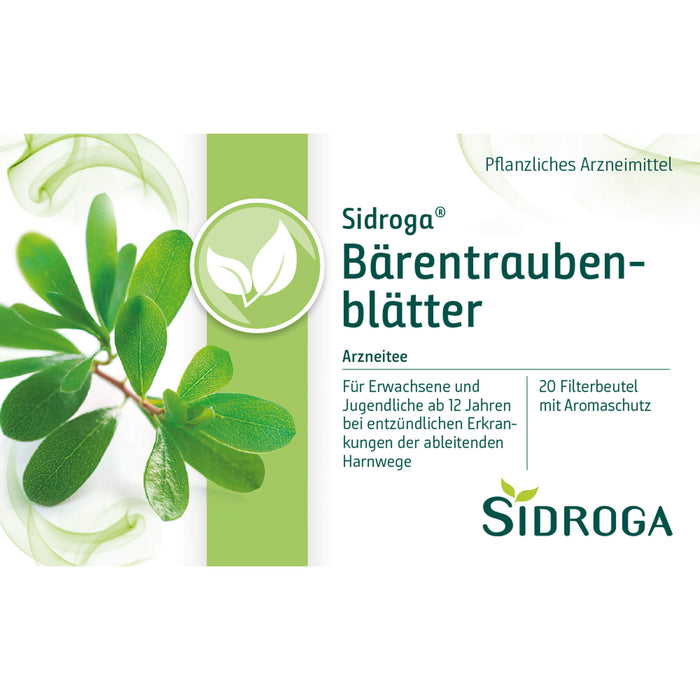 Sidroga Bärentraubenblätter Arzneitee bei entzündlichen Erkrankungen der ableitenden Harnwege, 20 St. Filterbeutel