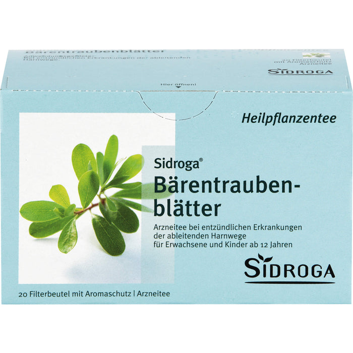 Sidroga Bärentraubenblätter Arzneitee bei entzündlichen Erkrankungen der ableitenden Harnwege, 20 St. Filterbeutel