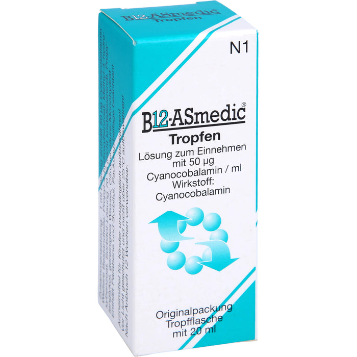 B12 Asmedic Tropfen Vitaminpräparat, 20 ml Lösung