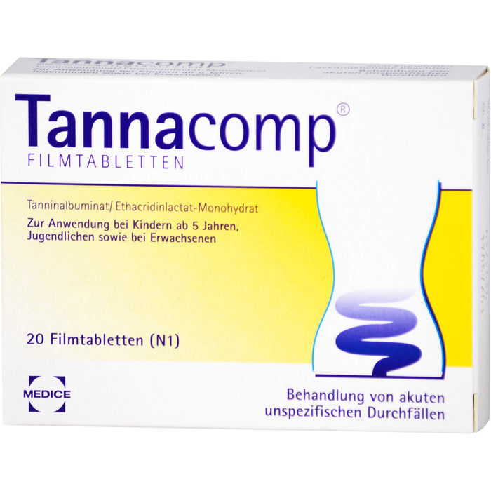 Tannacomp Filmtabletten bei Durchfall, 20 St. Tabletten