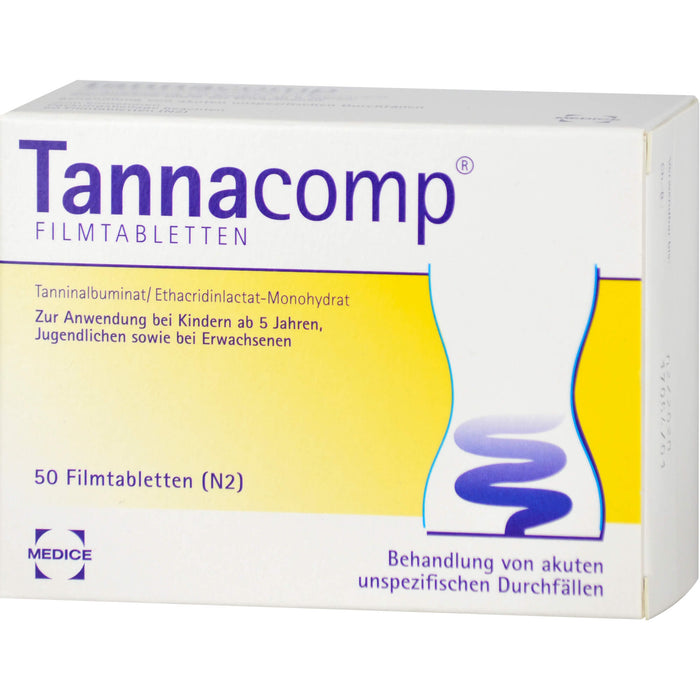 Tannacomp Filmtabletten bei Durchfall, 50 St. Tabletten