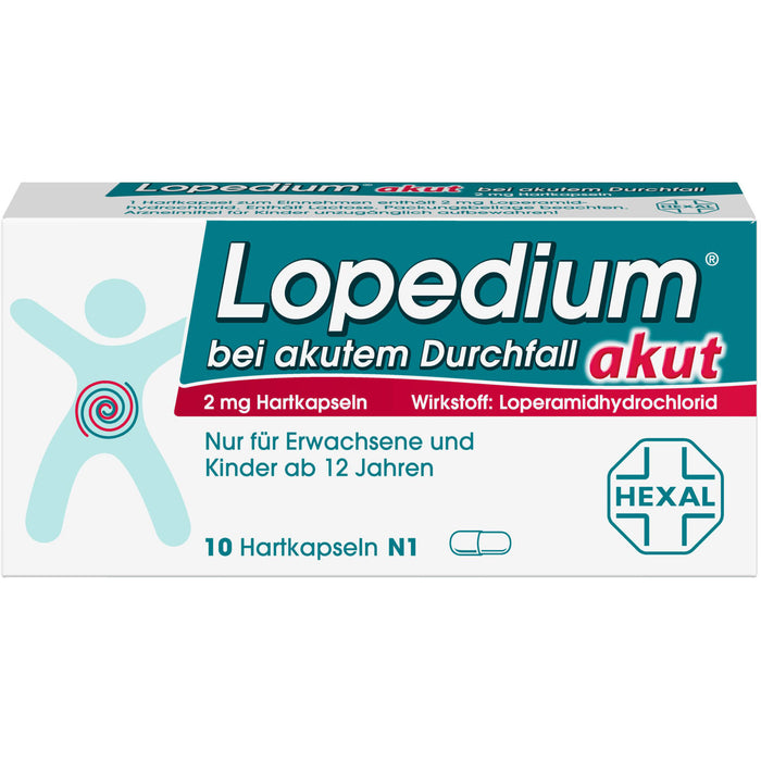 Lopedium akut bei akutem Durchfall, 10 St. Kapseln
