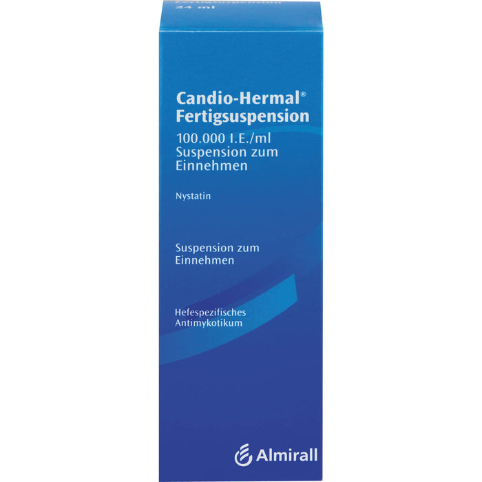 Candio-Hermal Fertigsuspension zur topischen Behandlung nystatinempfindlicher Hefepilzinfektionen, 24 ml Lösung