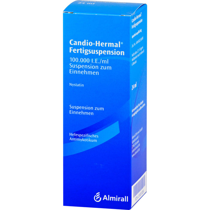 Candio-Hermal Fertigsuspension zur topischen Behandlung nystatinempfindlicher Hefepilzinfektionen, 24 ml Lösung