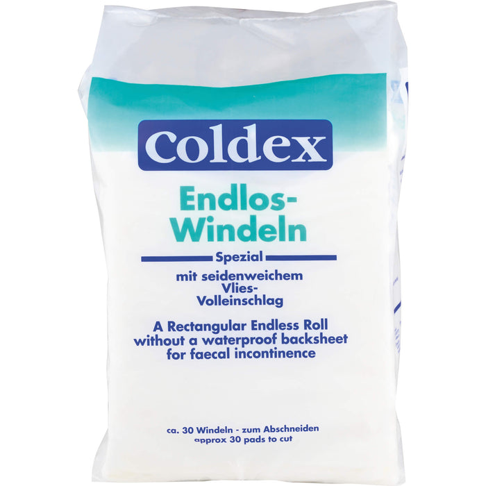 Coldex Endlos-Windeln mit seidenweichem Vlies-Volleinschlag, 30 St. Windeln