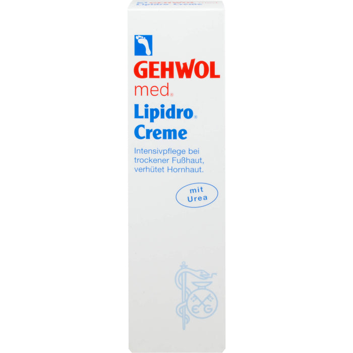 GEHWOL med Lipidro-Creme für die natürliche Hydro-Lipid-Balance der Fußhaut, 125 ml Creme