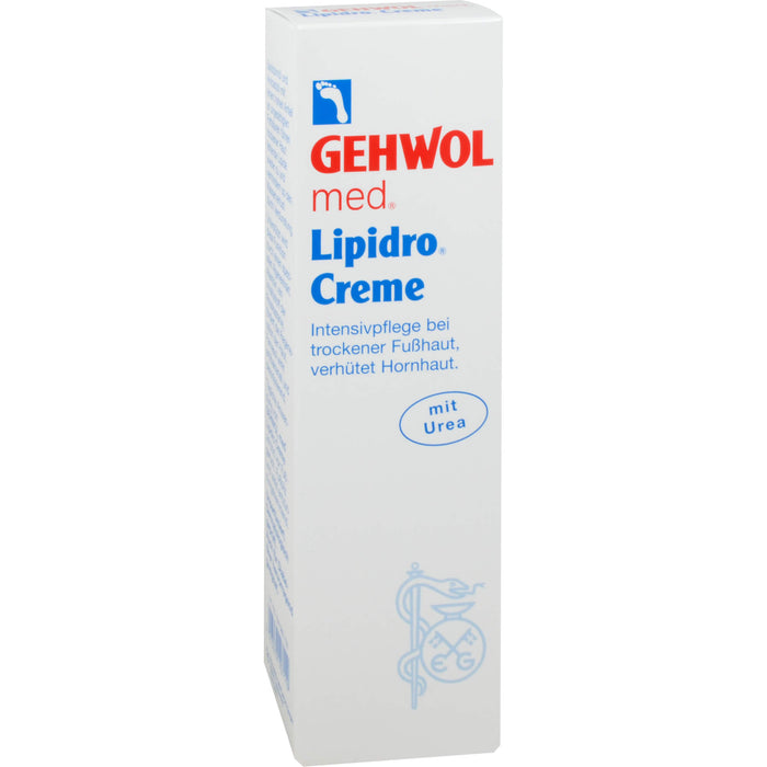GEHWOL med Lipidro-Creme für die natürliche Hydro-Lipid-Balance der Fußhaut, 125 ml Creme